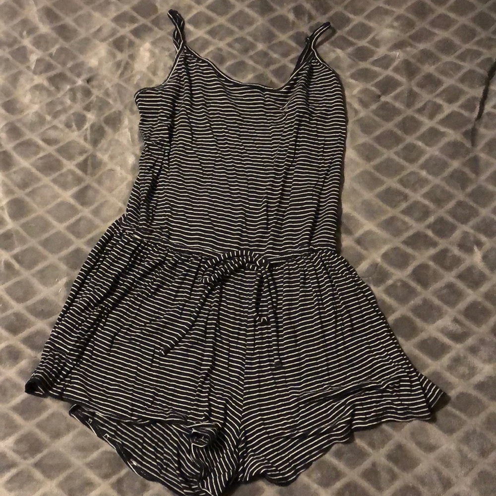 Old Navy black & white romper